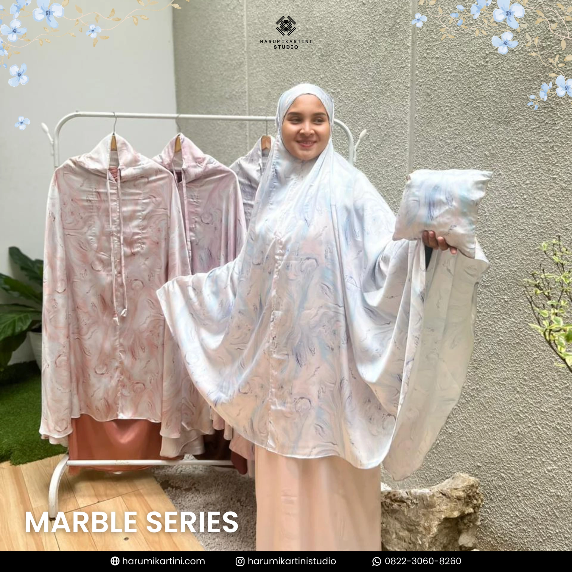 Jasa Maklon Mukena & Hijab Custom Premium | Harumi Kartini Studio